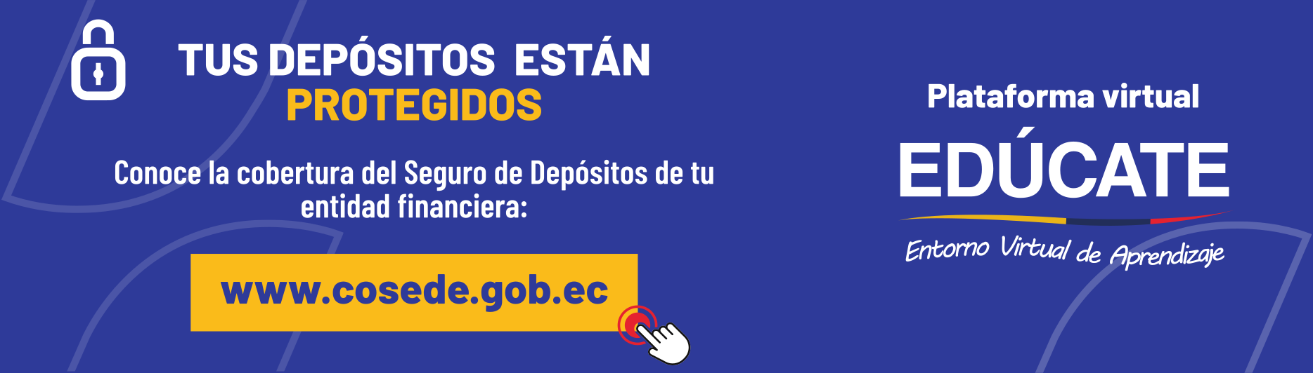 banner cosede y link a plataforma de educación